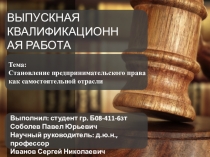ВЫПУСКНАЯ КВАЛИФИКАЦИОННАЯ РАБОТА