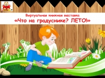 Виртуальная книжная выставка
Что на градуснике? ЛЕТО!