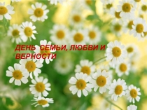 ДЕНЬ СЕМЬИ, ЛЮБВИ И ВЕРНОСТИ