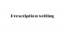 Prescription writing