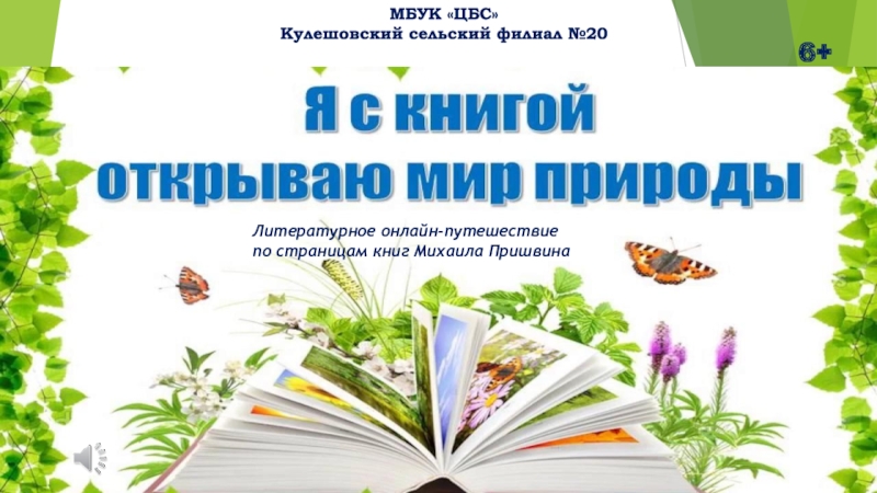 МБУК ЦБС
Кулешовский сельский филиал №20
Литературное онлайн-путешествие
по