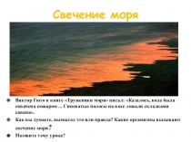 Свечение моря