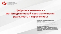 Цифровая экономика в металлургической промышленности: реальность и перспективы