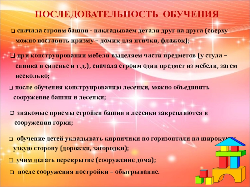 Образование сначала. Последовательность обучения детей. Обучение детей в последовательную. Последовательность обучения конструированию детей Синода. Сначала обучение.