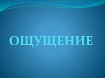 ОЩУЩЕНИЕ