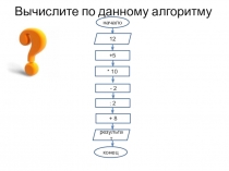 Вычислите по данному алгоритму