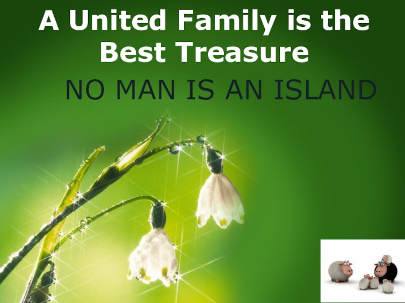 Презентация A United Family is the Best Treasure