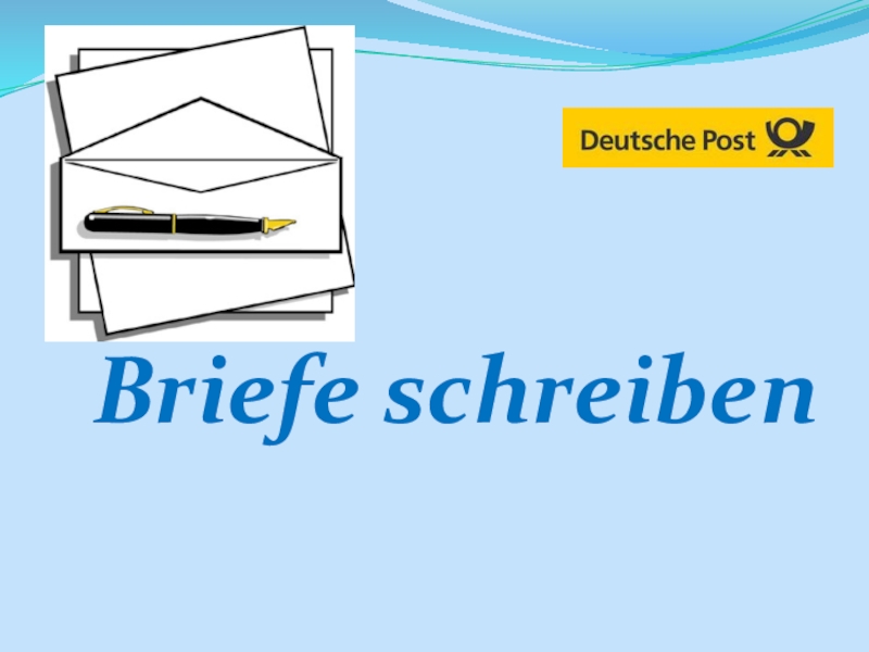 Briefe schreiben