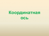 Координатная ось