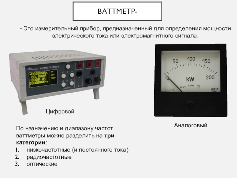 Электронные измерительные приборы презентация