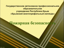 Государственное автономное профессиональное образовательное учреждение