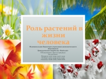 Роль растений в жизни человека