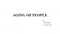AGING OF PEOPLE