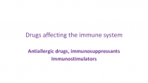 Drugs affecting the immune system