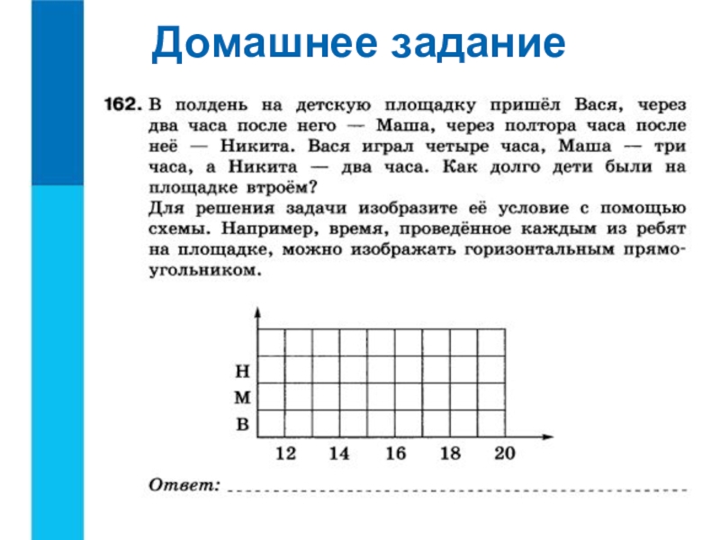 Через полтора. В полдень на детскую площадку пришел Вася через 2 часа. В полдень на детскую площадку пришел Вася через два. Реши задачу в полдень на детскую площадку пришел Вася через 2 часа. В полдень на детскую площадку пришел Вася через два часа схема.