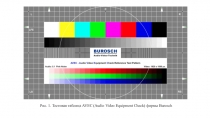 Рис. 1. Тестовая таблица AVEC (Audio Video Equipment Check) фирмы Burosch