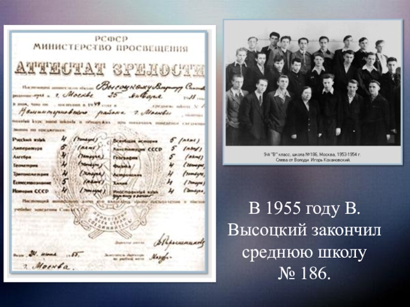 Жизнь и творчество высоцкого презентация 11 класс