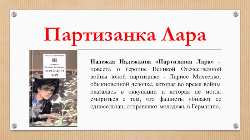 Партизанка книга план