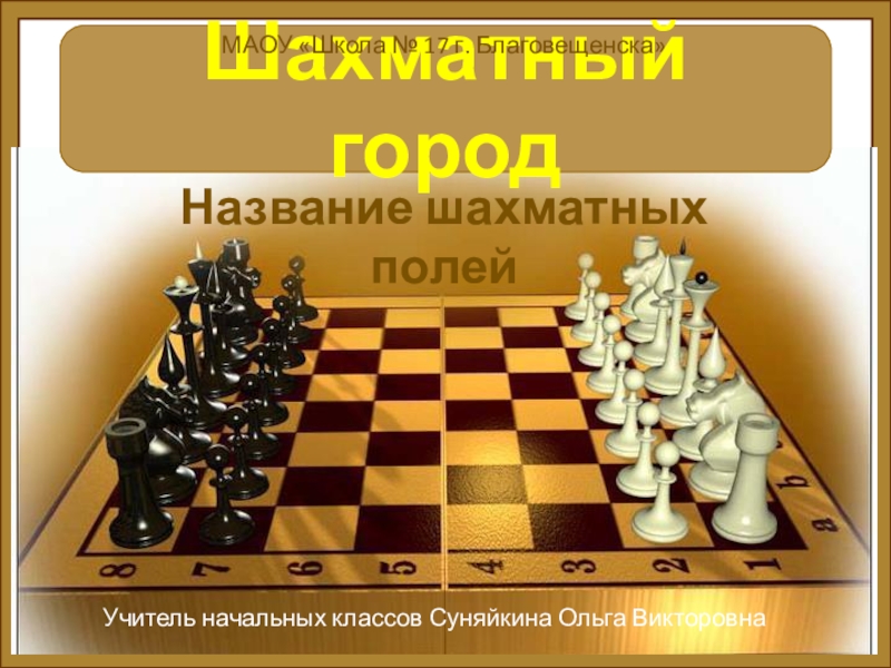 Презентация Шахматный город