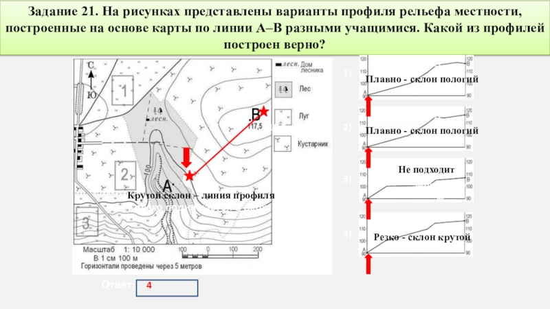 На рисунках представлены варианты рельефа местности. Профили рельефа местности ОГЭ. Рассмотри профиль рельефа и ответь на вопросы. Горизонтали рельефа местности Иркутск. На Уолке геонрафии Ксения прсторила профиль рельефа Южнлй Америки.