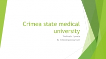 Crimea state medical university