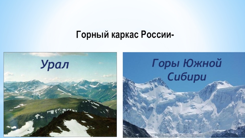 Урал и горы южной сибири презентация 8 класс