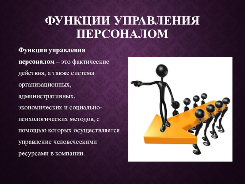 Функции кадров управления. Функции управления персоналом.