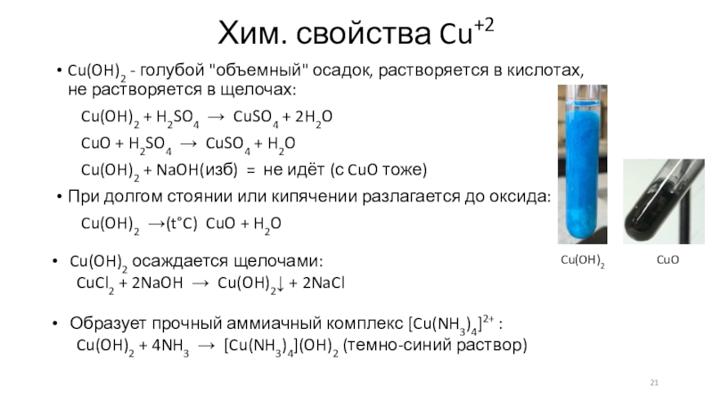 Схема реакции замещения cu o2 cuo cuso4 zn znso4 cu