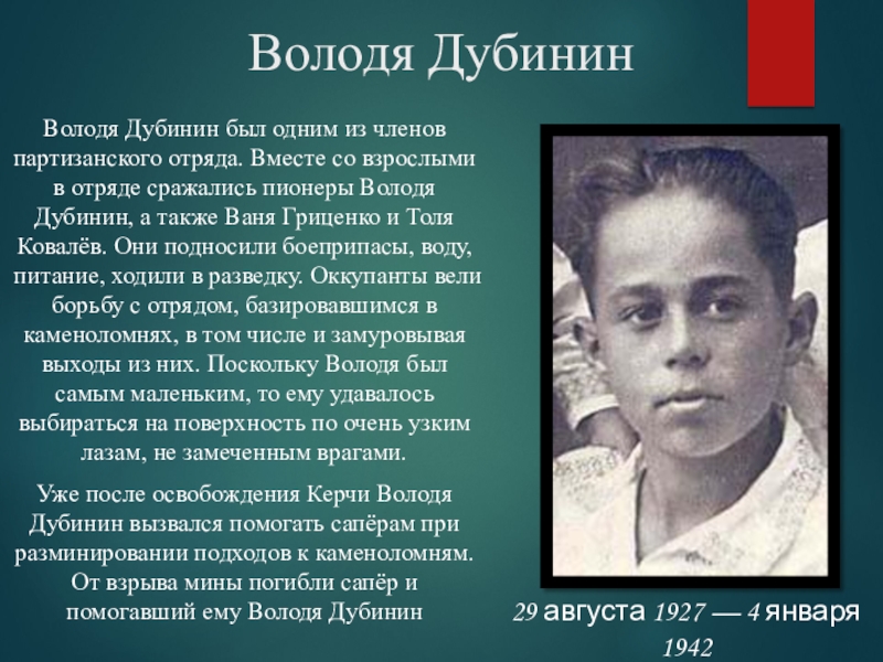 Рисунок володя дубинин