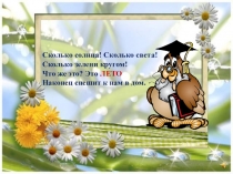 Сколько солнца! Сколько света!
Сколько зелени кругом!
Что же это? Это