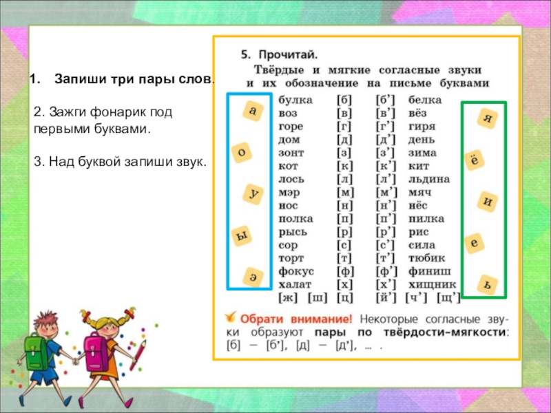 Парные и непарные по твердости мягкости согласные звуки 1 класс конспект и презентация