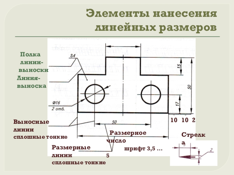 Что означает запись на чертеже 0 10 технология 5 класс