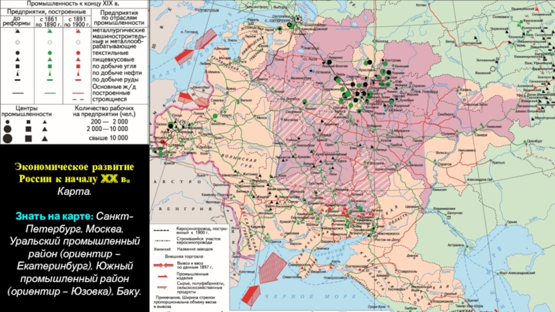 Карта развития промышленности