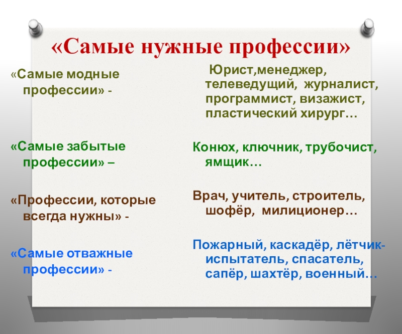 Профессия всегда. Нужные профессии. Самые нужные профессии. Отважные профессии. Самые модные профессии.