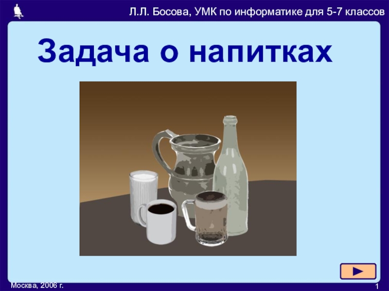 Презентация Задача о напитках