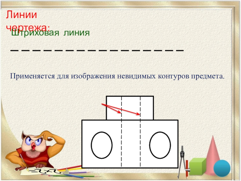 На чертеже невидимый контур детали изображается какой линией