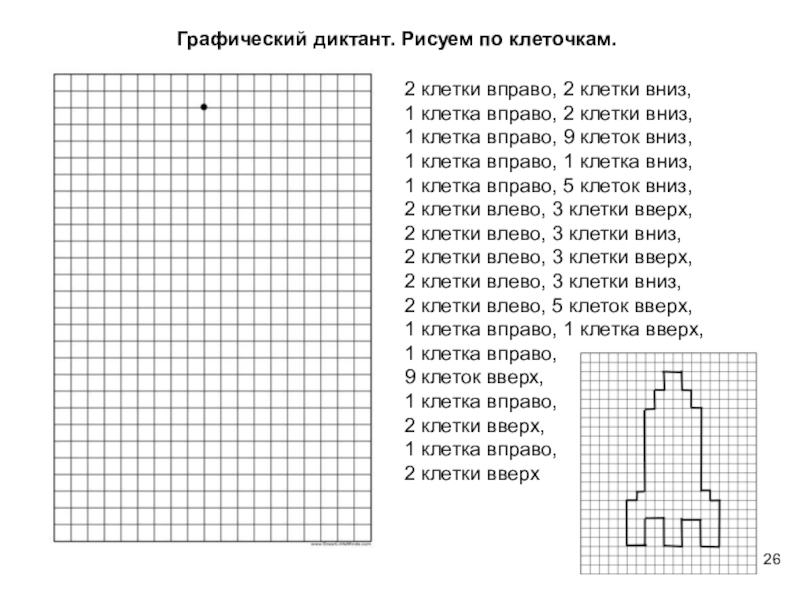 Клетка вниз клетка вправо