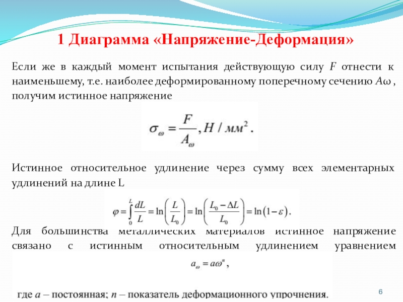 Диаграмма напряжения деформации