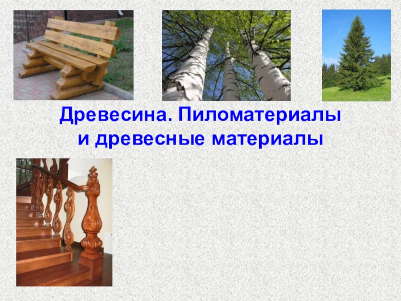 Древесина. Пиломатериалы и древесные материалы