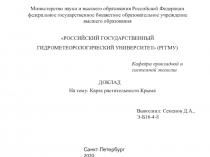 Министерство науки и высшего образования Российской Федерации федеральное