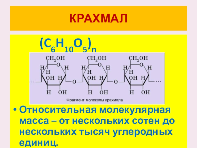 Полисахариды крахмал и целлюлоза 10 класс презентация