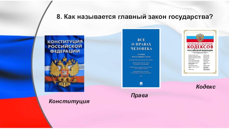 Перечисли основные законы рф. Основной закон России. Основной закон государства.