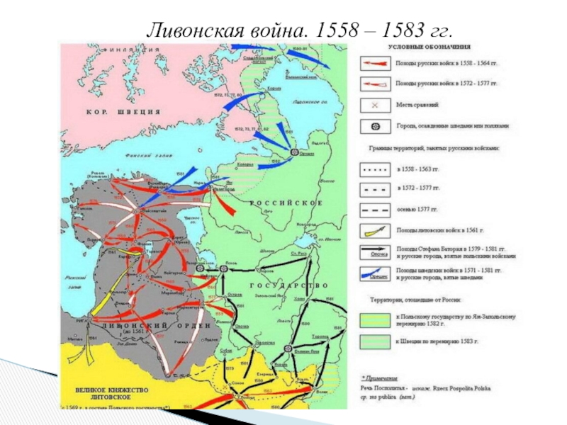 Какой князь вступил в союз с ливонскими. Итоги русско Ливонской войны 1558-1583. Причины русско Ливонской войны 1558-1583.