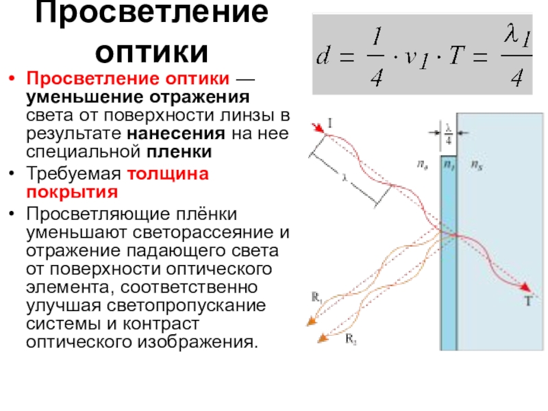 Просветленная оптика. Просветление оптики.