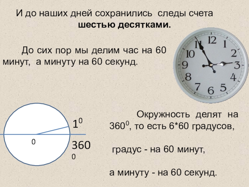 Проект на тему почему в окружности 360 градусов проект