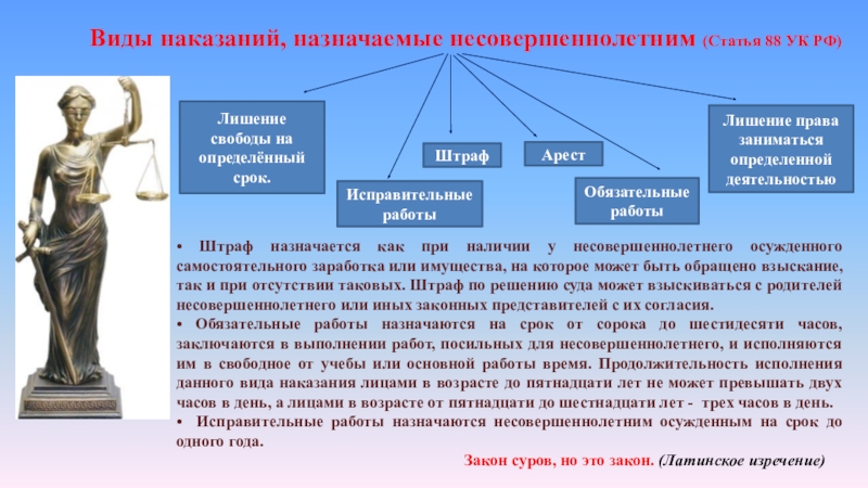 Виды несовершеннолетних. Виды наказаний для несовершеннолетних. Наказания для несовершеннолетних УК РФ. Наказания назначаемые несовершеннолетним. Виды наказаний, назначаемых подростком.