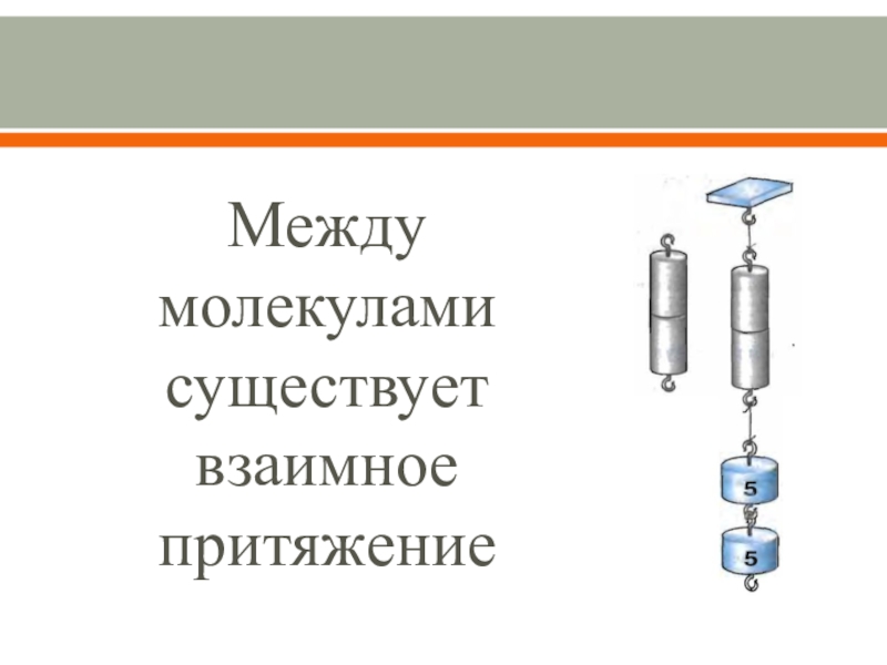 Взаимное притяжение и отталкивание молекул презентация