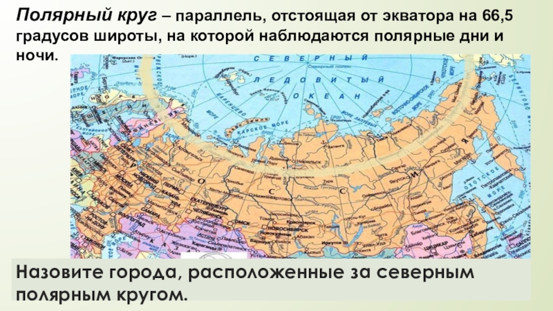 Карта россии по широтам