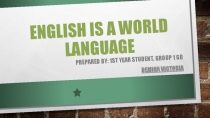 English is a world language