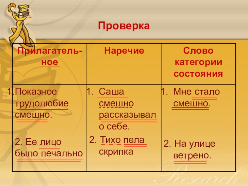 Категория состояния презентация 10 класс